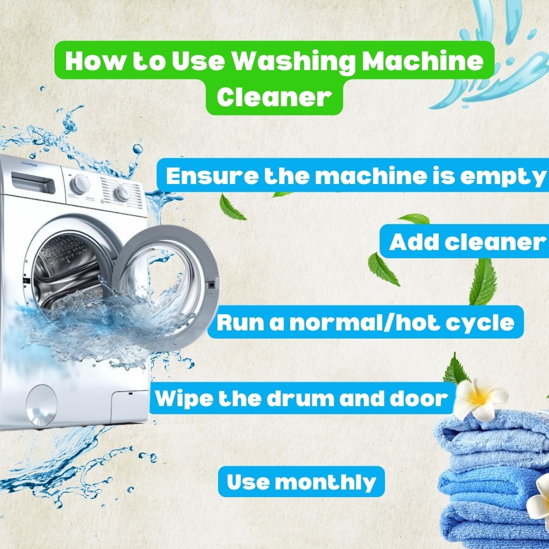 Washing Machine Cleaner Liquid - Deep clean, fresh clothes, happy machine