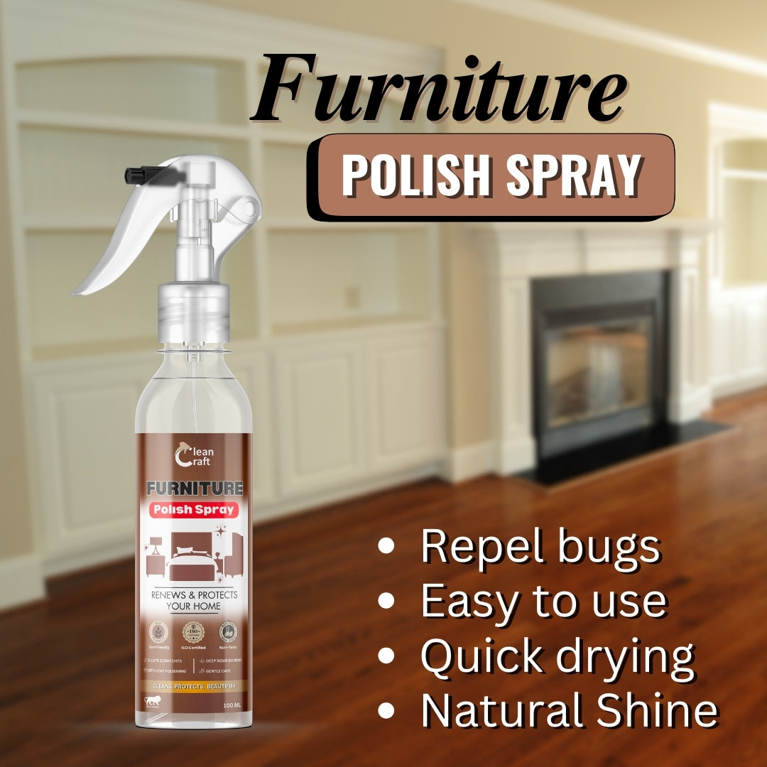 Furniture/Wood Polish Spray - Restore elegance & shine of your home