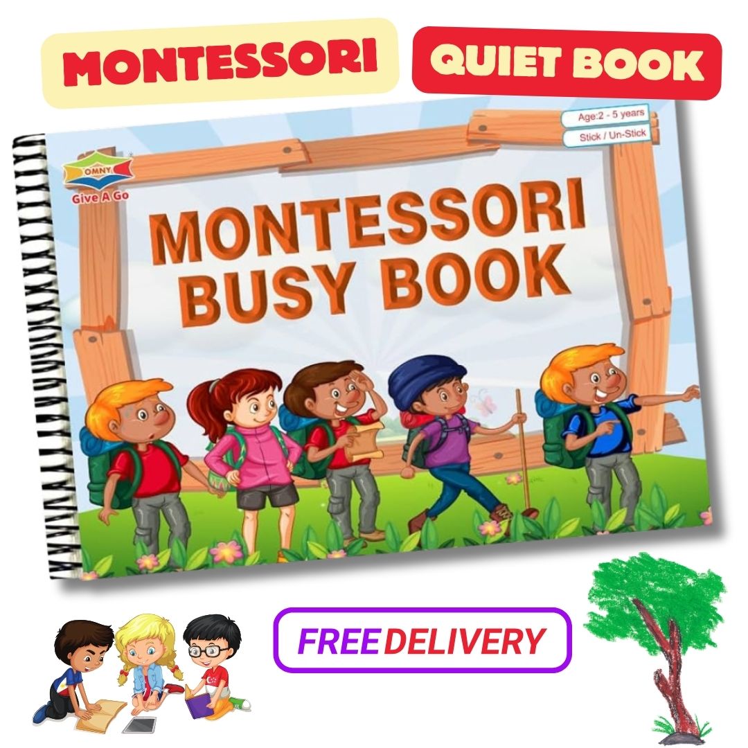 Kids Montessori Busy Learning Book (Free Delivery + COD Available)