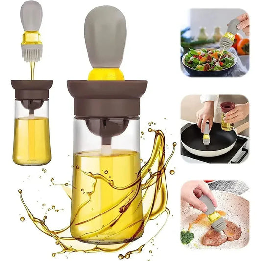 Oil Dispenser Bottle With Silicone Brush