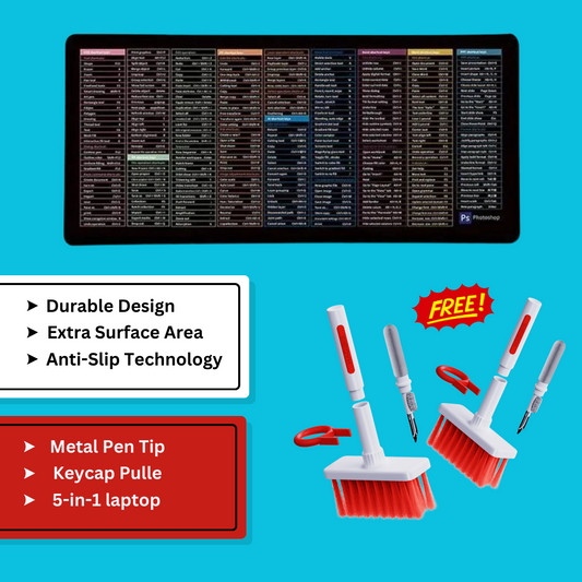 Premium Anti-slip Keyboard Pad with Free Cleaning Brush