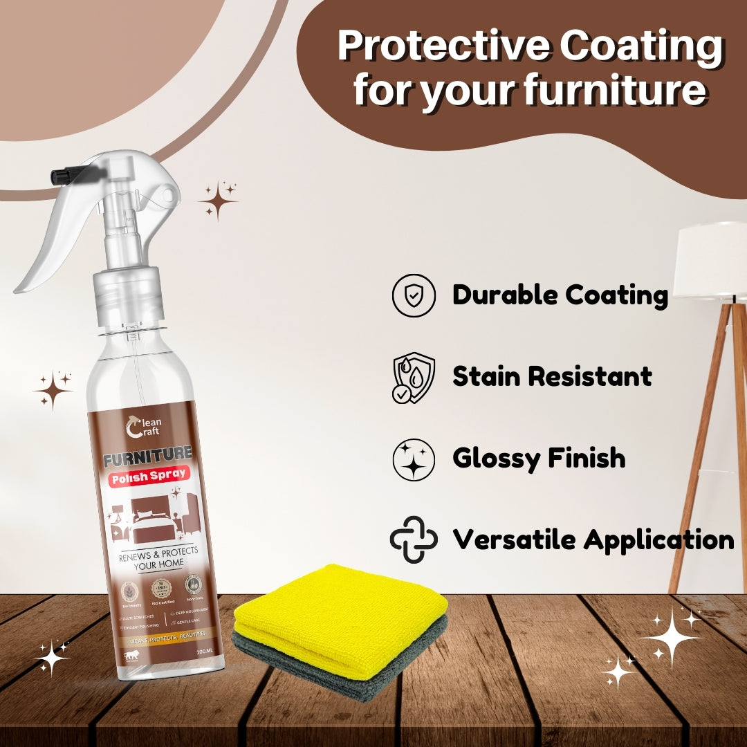 Furniture/Wood Polish Spray - Restore elegance & shine of your home