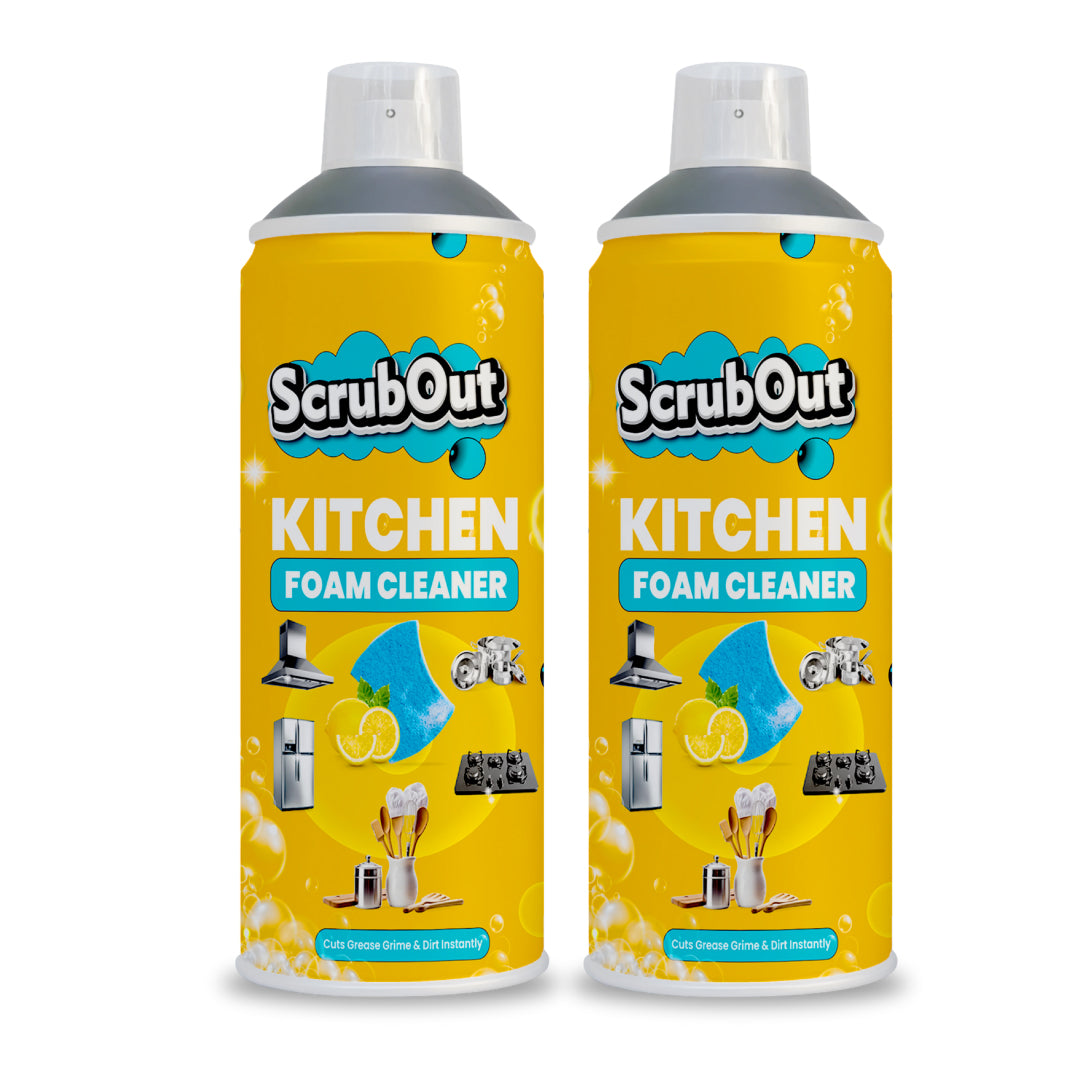 ScrubOut Kitchen Foam Cleaner - Best For Dirt, Rust and Grime Cleaning