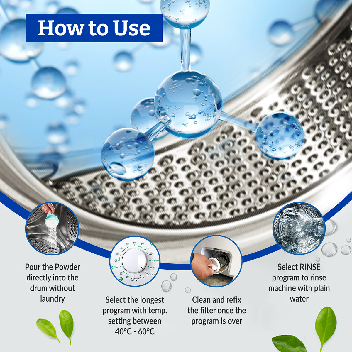 Washing Machine Cleaner Liquid - Deep clean, fresh clothes, happy machine
