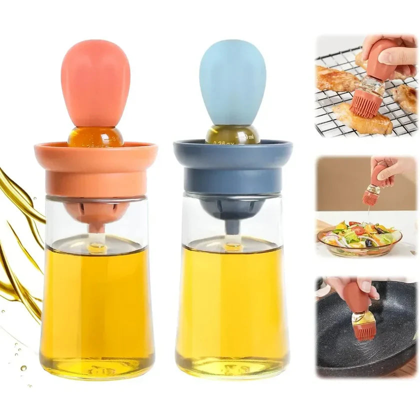 Oil Dispenser Bottle With Silicone Brush