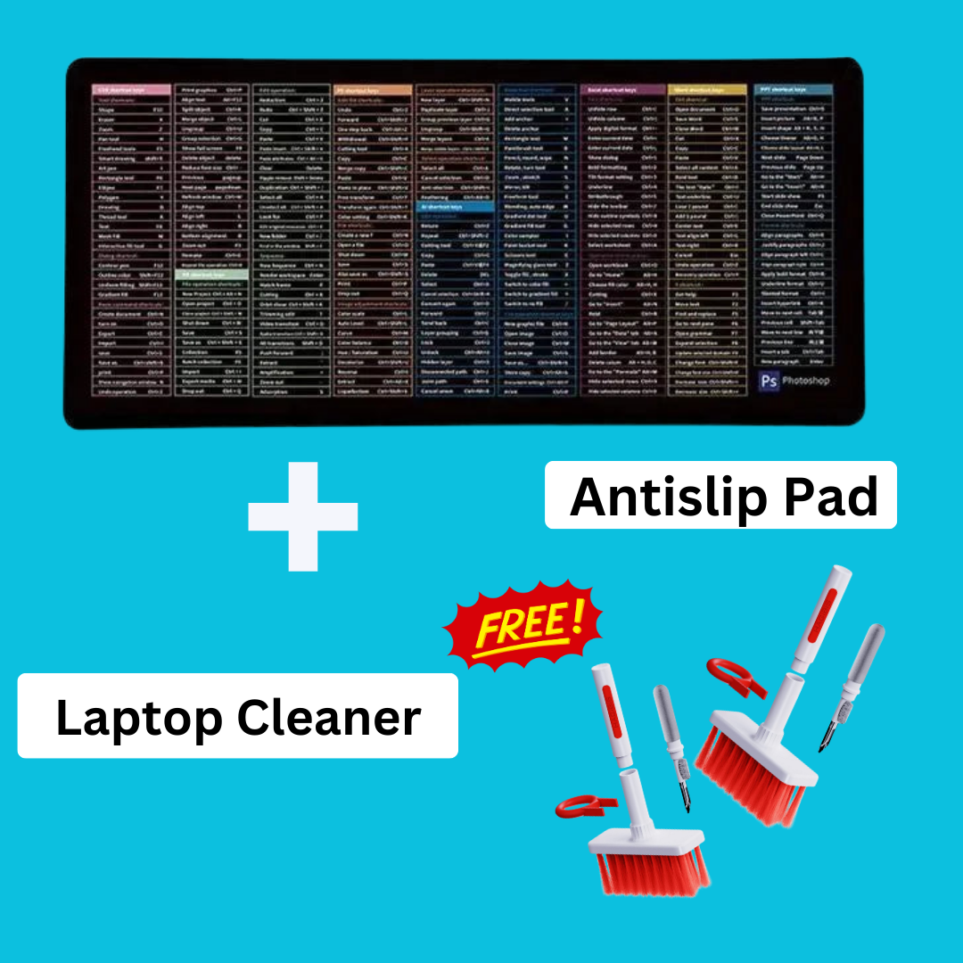 Premium Anti-slip Keyboard Pad with Free Cleaning Brush