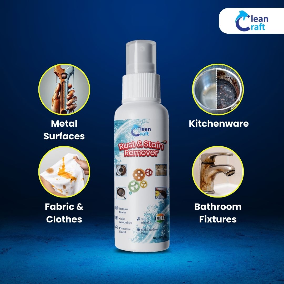Rust and Stain Remover Spray - Multipurpose Surface Use