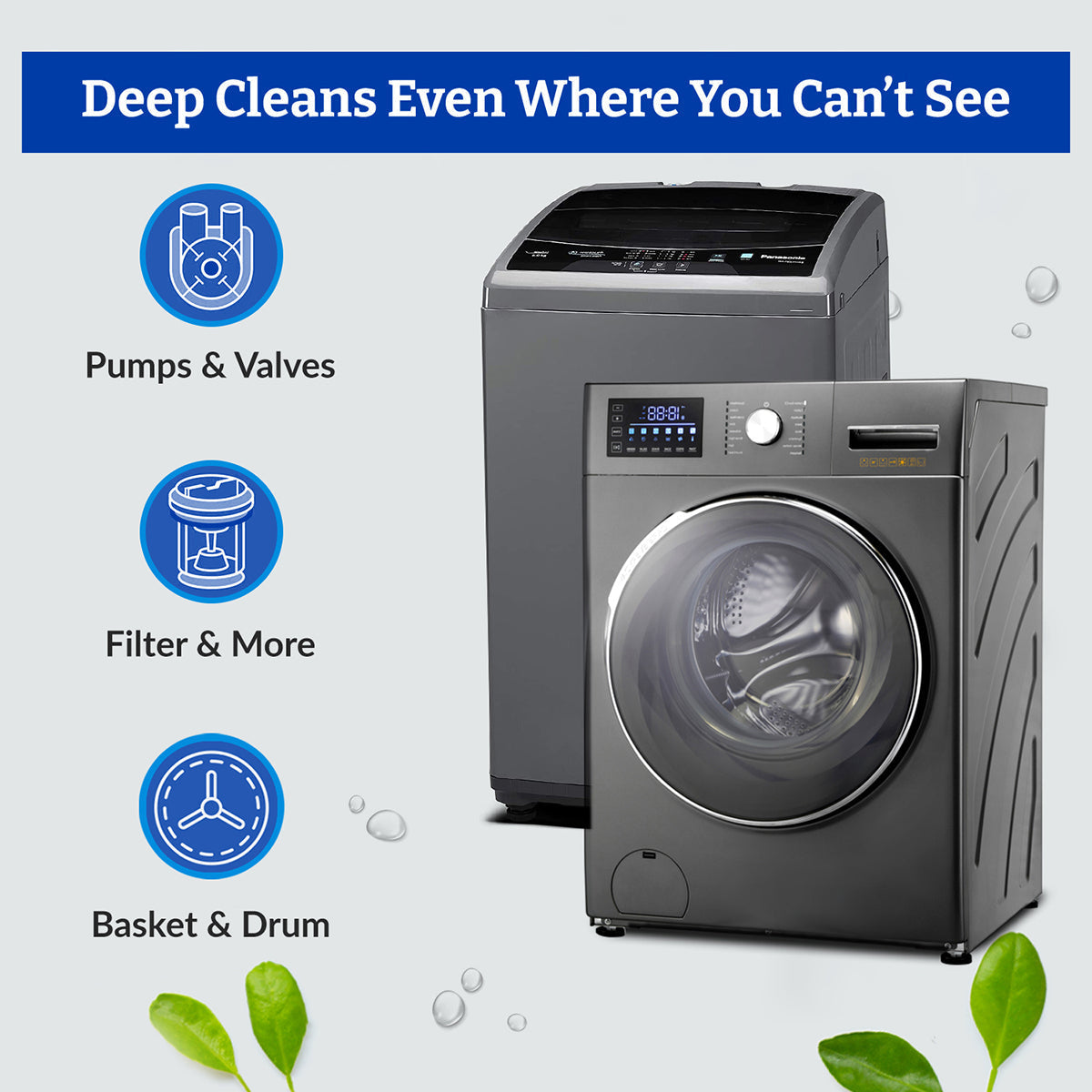 Washing Machine Cleaner Liquid - Deep clean, fresh clothes, happy machine