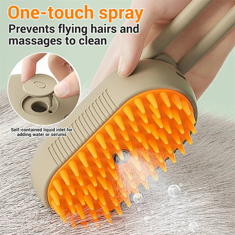 Rechargeable Steam Pet Brush