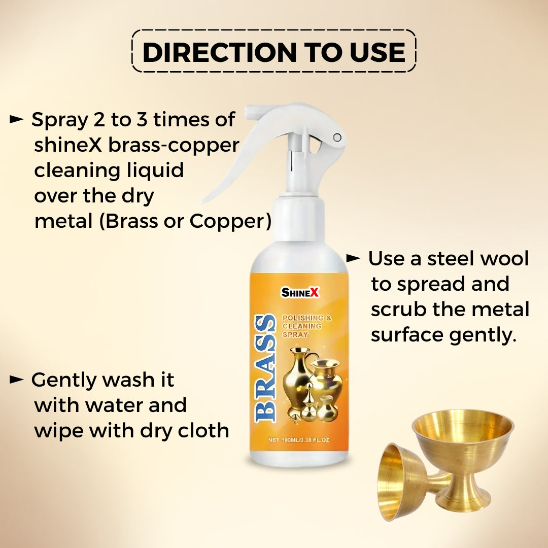 Copper/Silver Cleaning Spray - For all Metal cleaning needs (Buy 1 Get 1 Free)