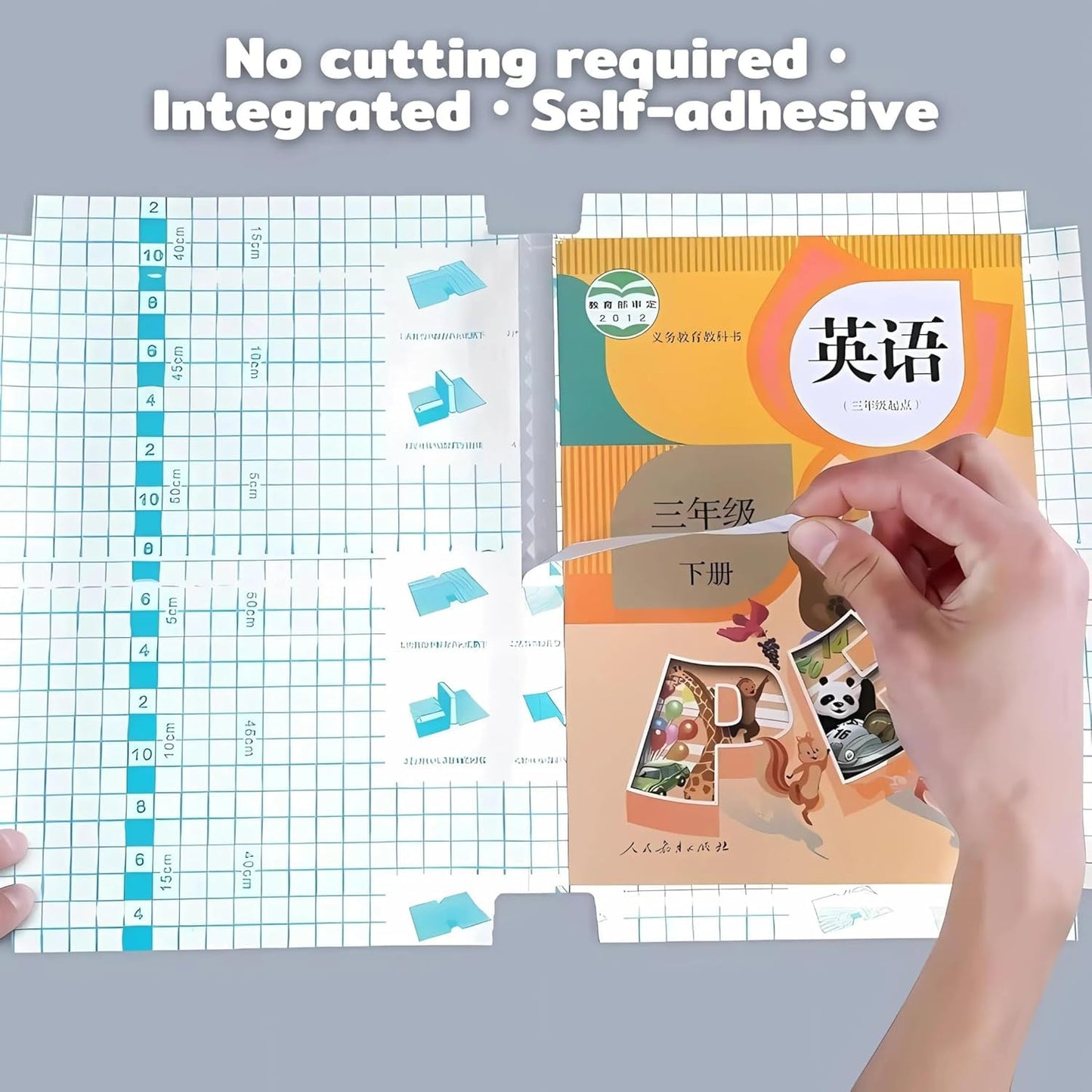 Transparent Waterproof Book Cover - PACK OF 50