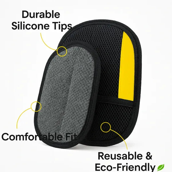 FurEase Pet Grooming Gloves – De-Shed & Massage