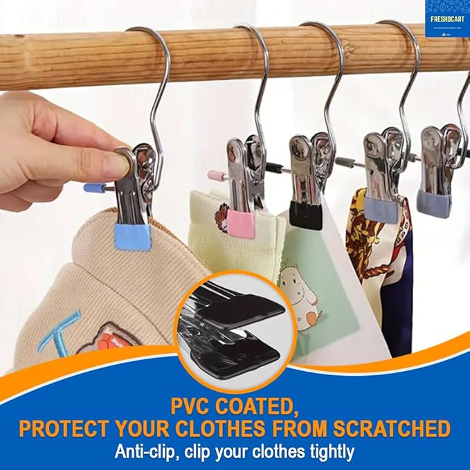 Stainless Steel Multipurpose Hanging HOOK CLIPS (50% Discount Offer)