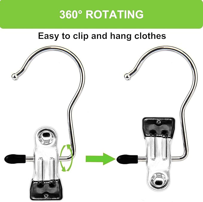 Stainless Steel Multipurpose Hanging HOOK CLIPS (50% Discount Offer)