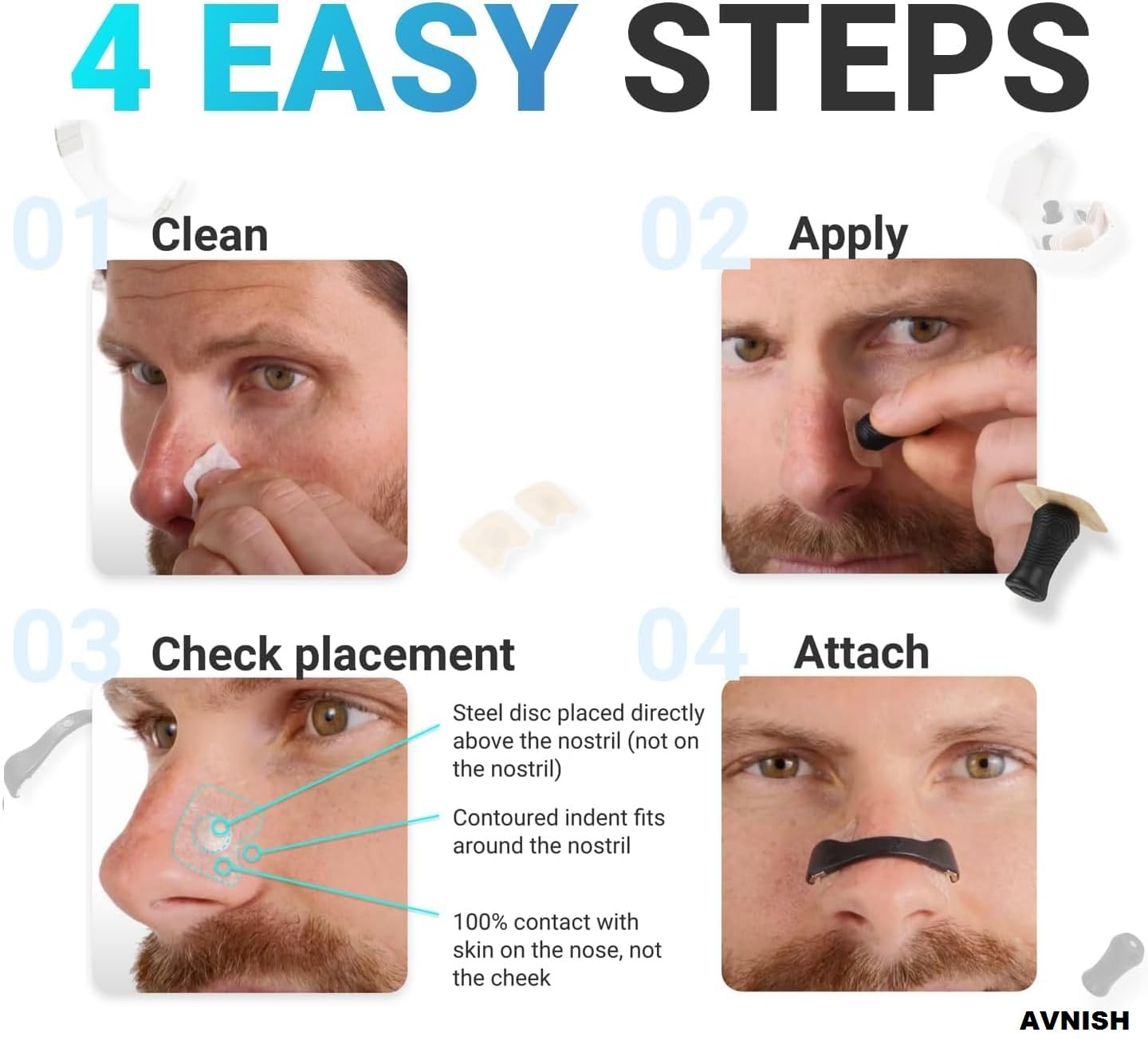 Magnetic Nose Clip - Anti snore kit for Better and Sound Sleep