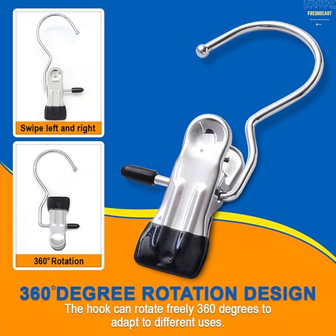 Stainless Steel Multipurpose Hanging HOOK CLIPS (50% Discount Offer)