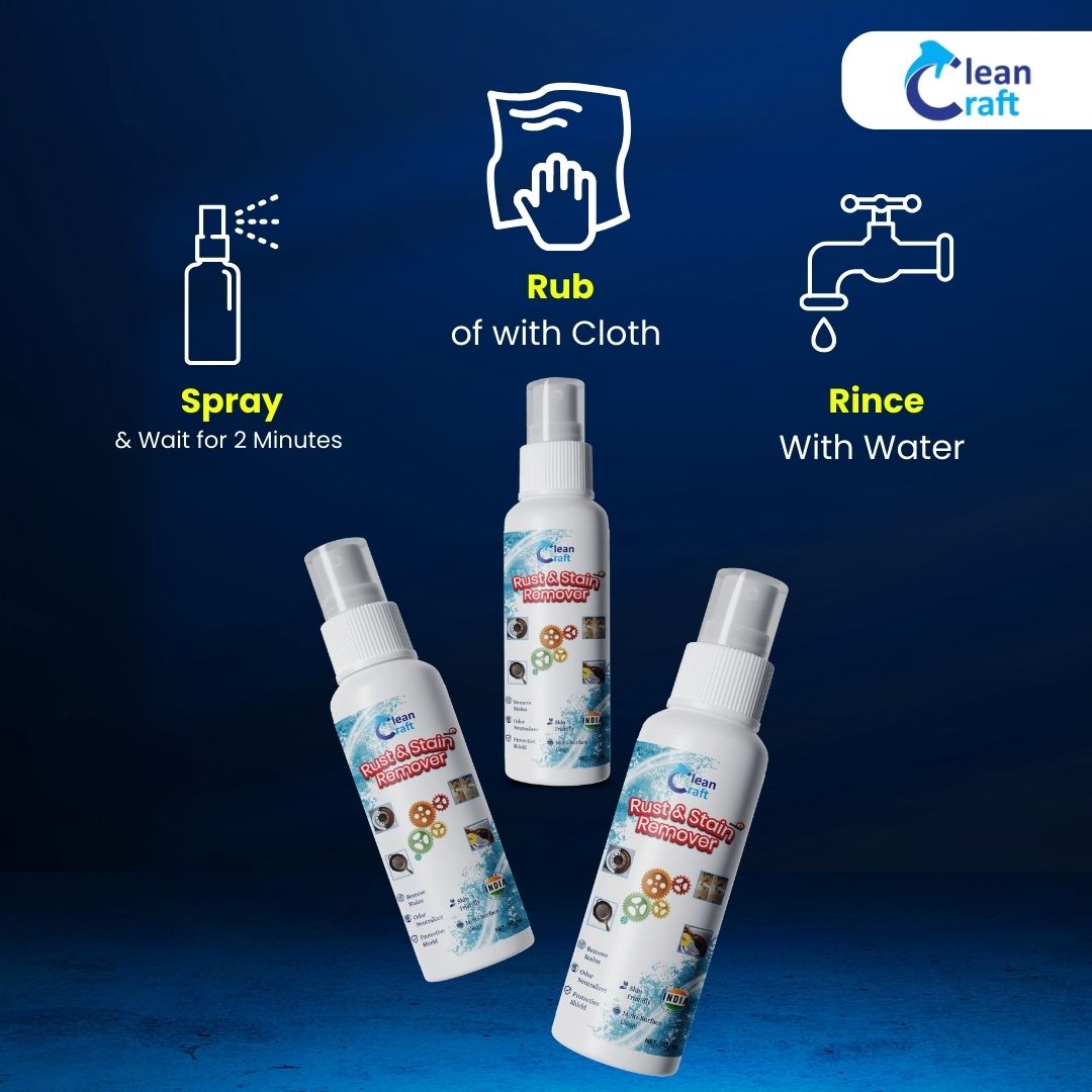 Rust and Stain Remover Spray - Multipurpose Surface Use