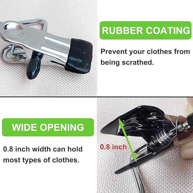 Stainless Steel Multipurpose Hanging HOOK CLIPS (50% Discount Offer)