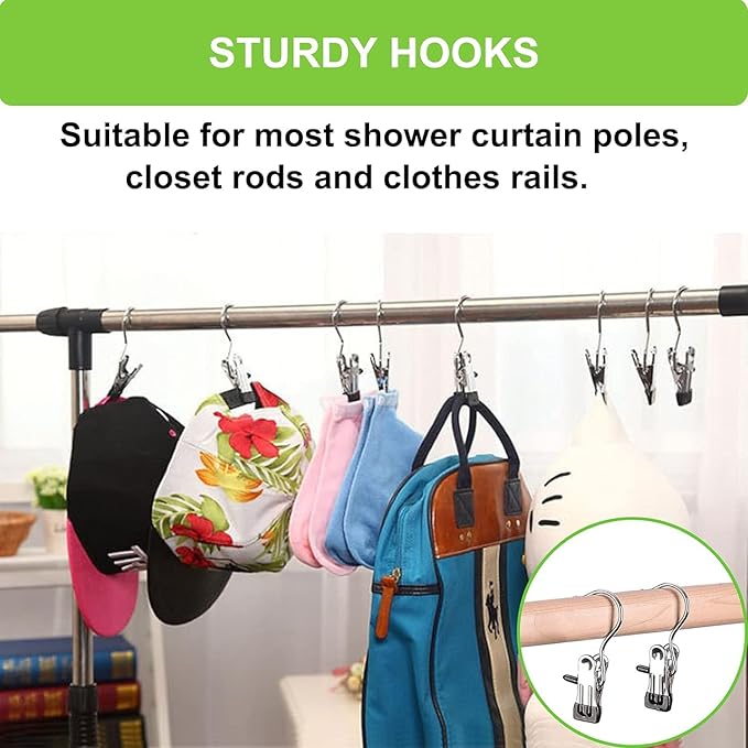 Stainless Steel Multipurpose Hanging HOOK CLIPS (50% Discount Offer)