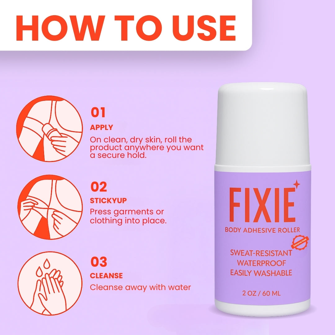 Fixie Body Adhesive Roller - Personal Body Care