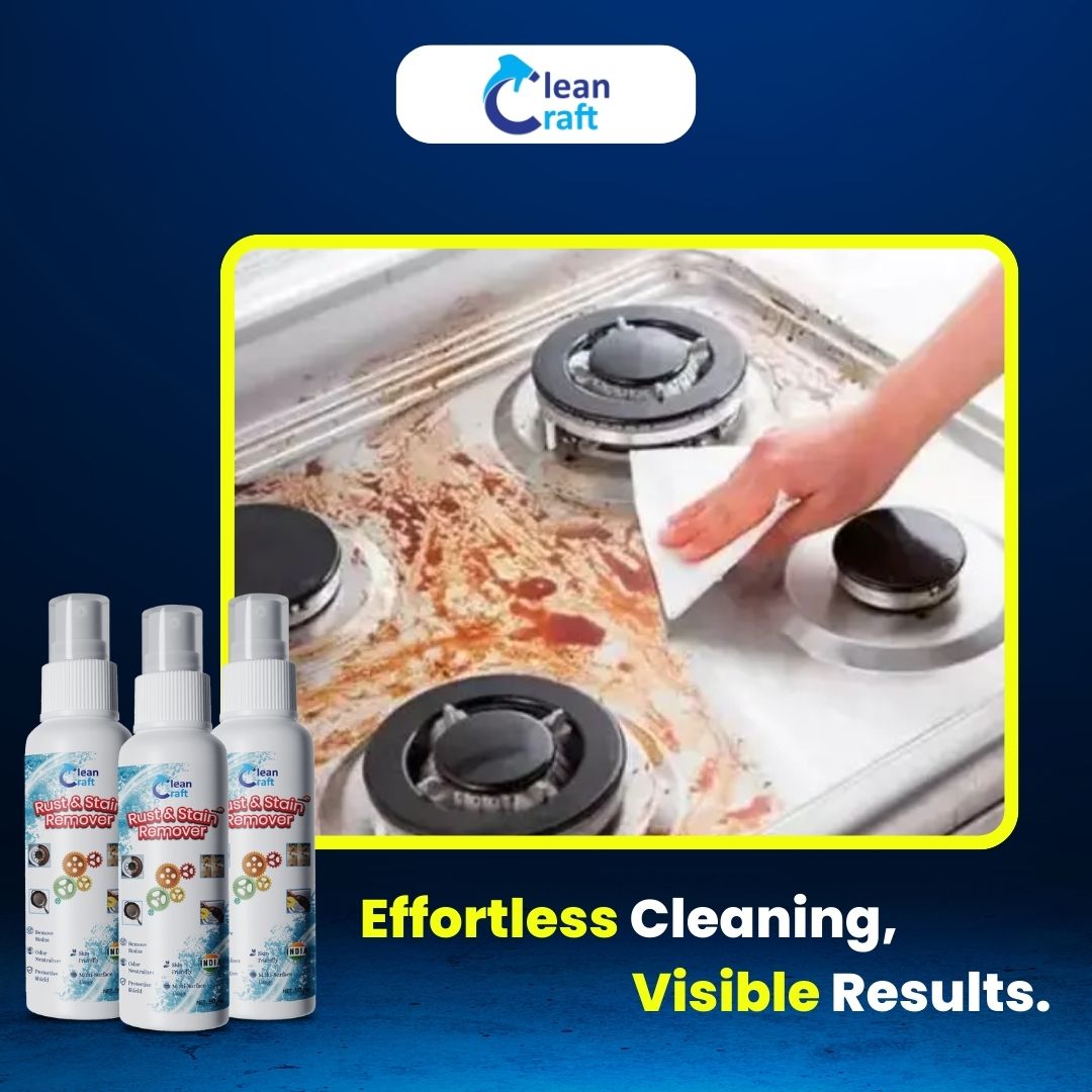 Rust and Stain Remover Spray - Multipurpose Surface Use