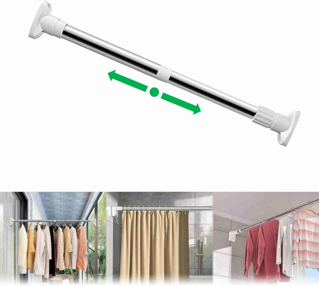 Multifunctional Drill- free Adjustable Rod | Stainless steel | Perfect home essential