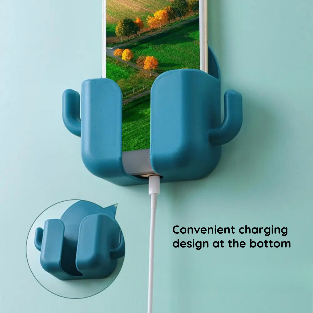Multi-Functional Wall-Mounted Holder with Side Hooks - Drill free solution for home