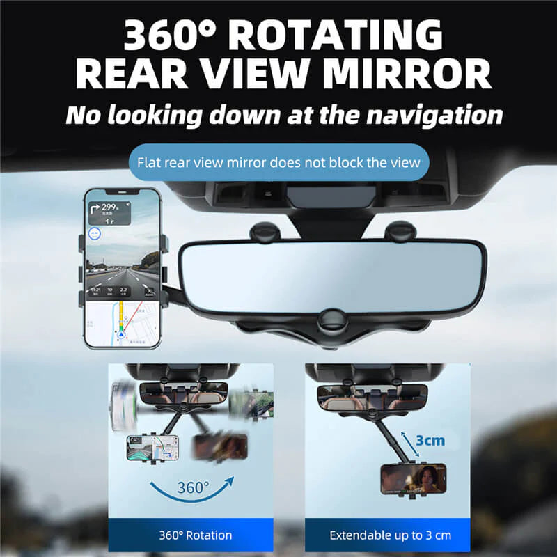 Rotatable & Retractable Car Phone Holder -50% OFF