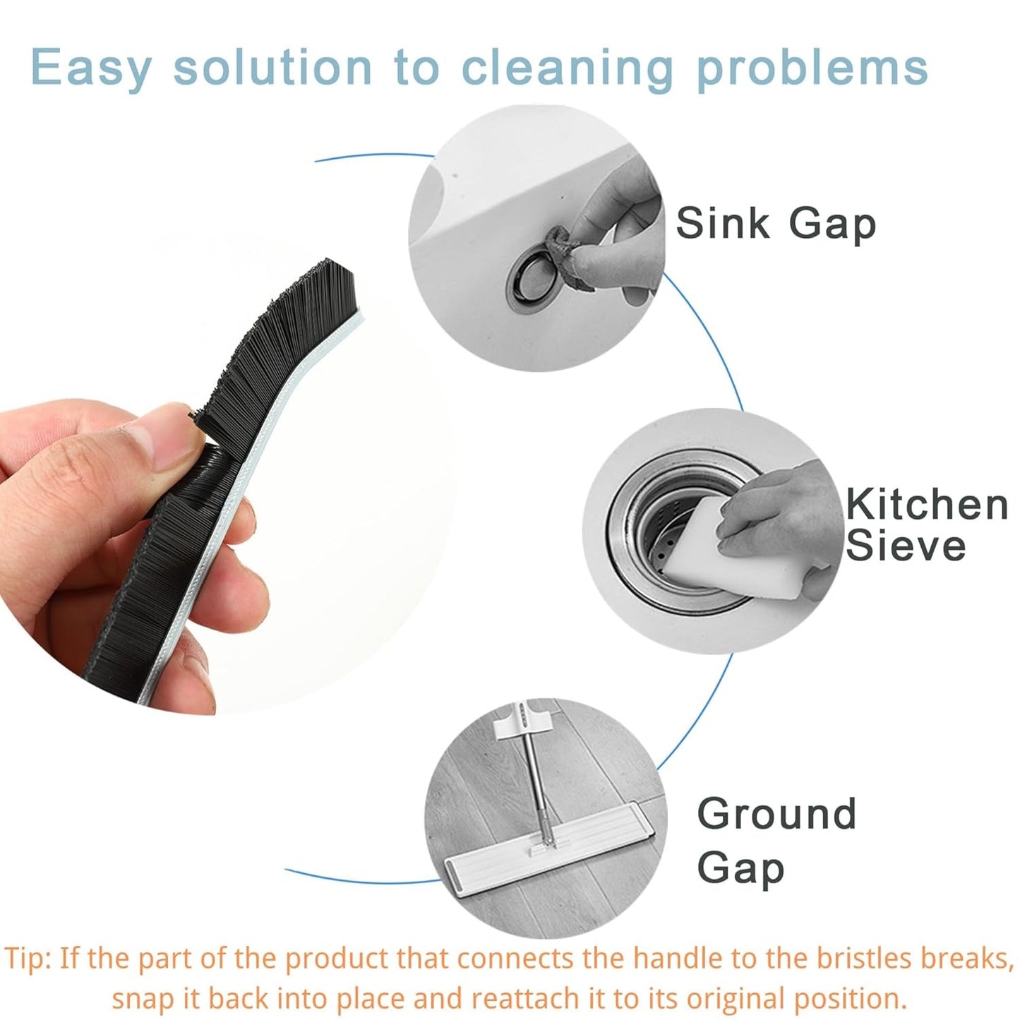 Home Cleaning Brush - Hard-Bristled Cleaning Brush
