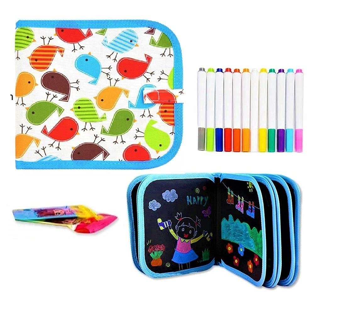Magic Doodle Waterproof Book - Reusable Learning Book For Kids