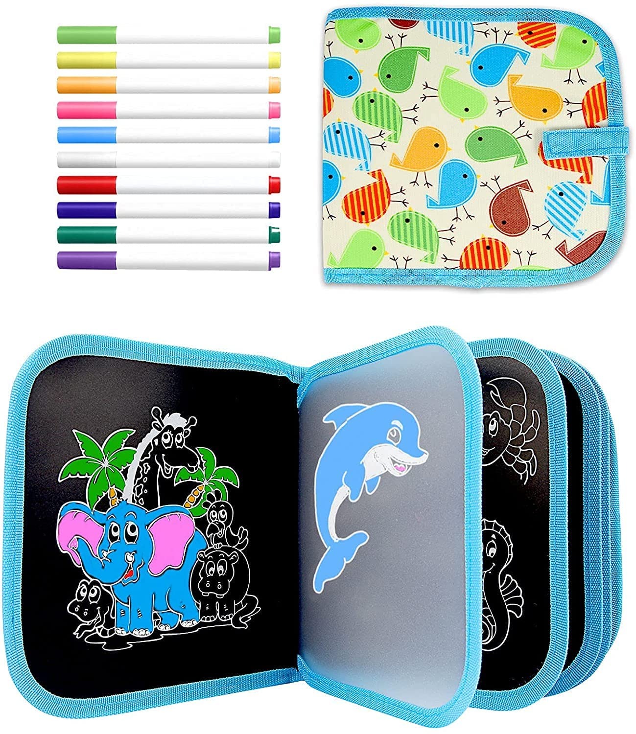 Magic Doodle Waterproof Book - Reusable Learning Book For Kids