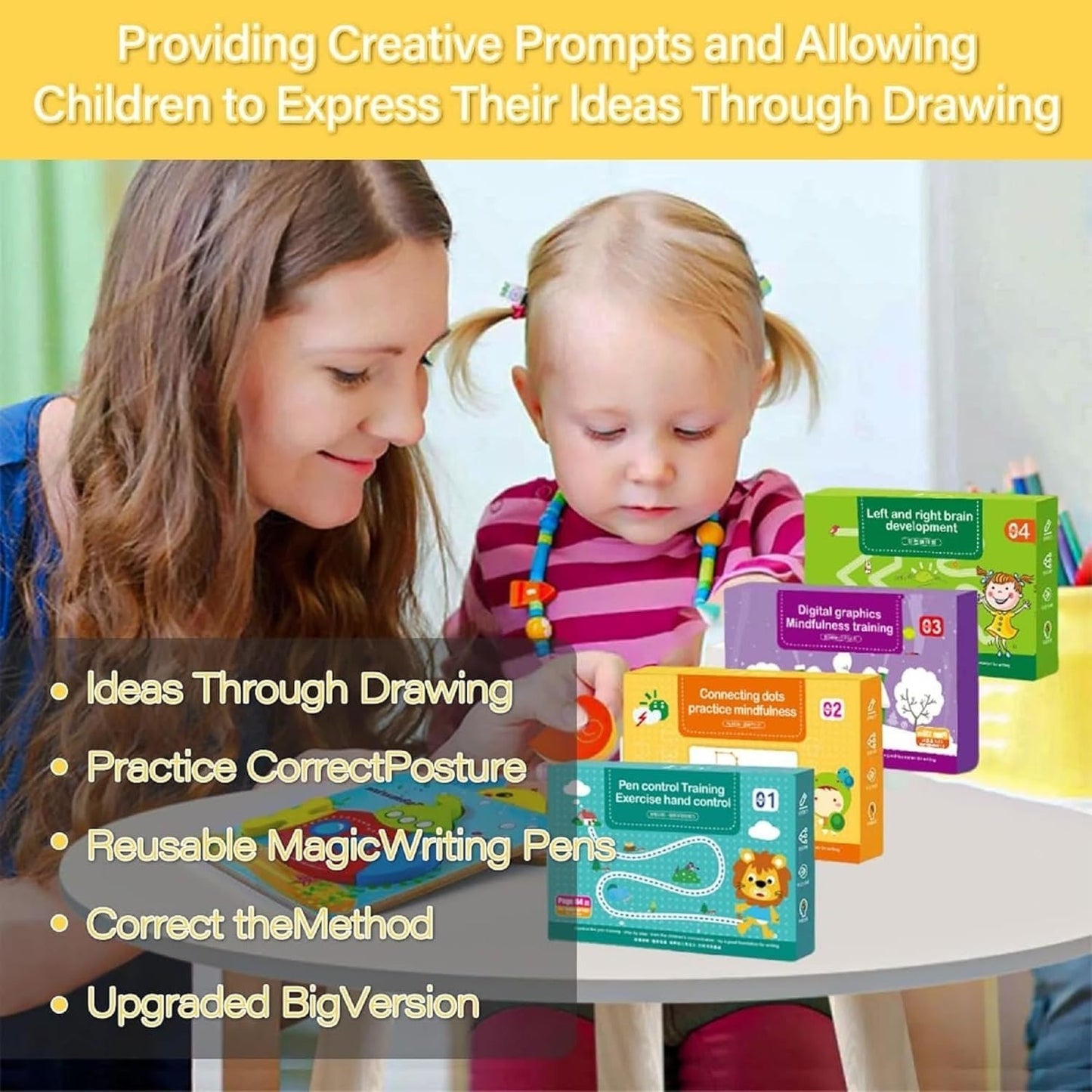 ABC & 123 Trace Practice Book - Magic Tracing Workbook