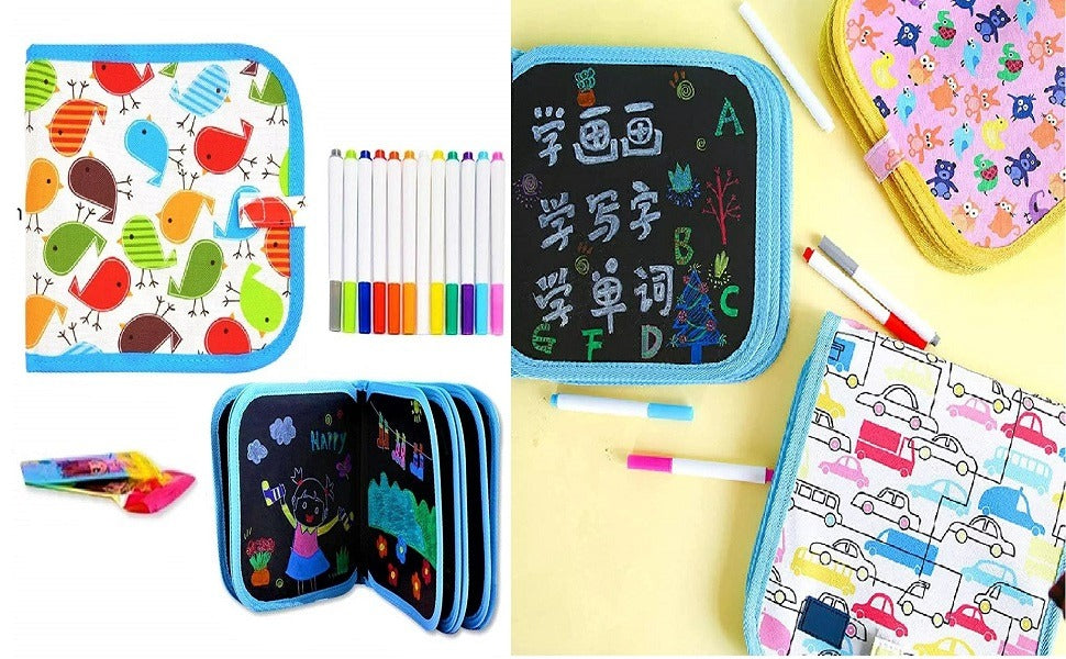 Magic Doodle Waterproof Book - Reusable Learning Book For Kids