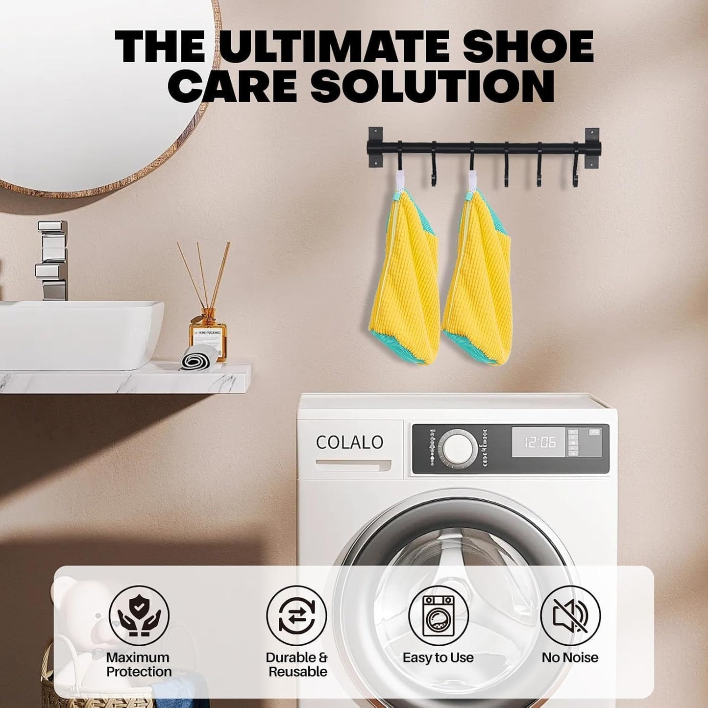 CleanKicks Shoe Washing Bag - Microfiber Cleaning Bag