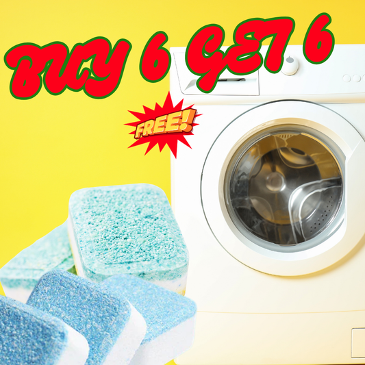 Washing Machine Cleaner Tablets | Blue Tablet - (BUY 6  Get 6 free)