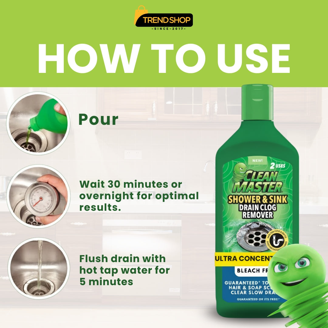 Clean Master – Shower & Sink Drain Clog Remover