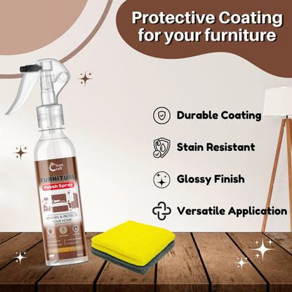 Furniture/Wood Polish Spray - Restore elegance & shine of your home