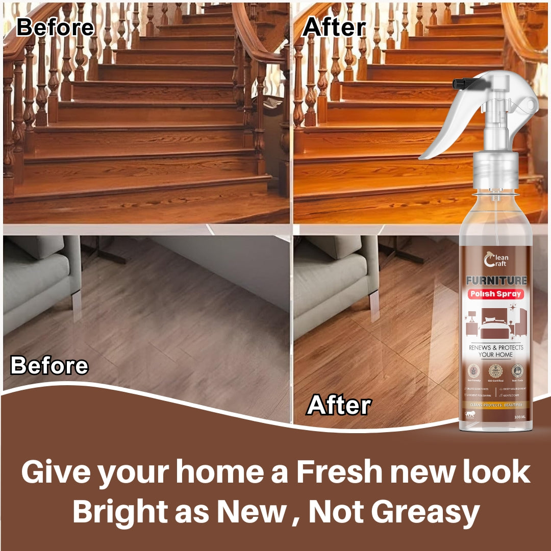 Furniture/Wood Polish Spray - Restore elegance & shine of your home
