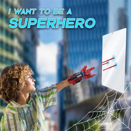 Spider Web Shooter Wrist Toy (Become A Superhero）