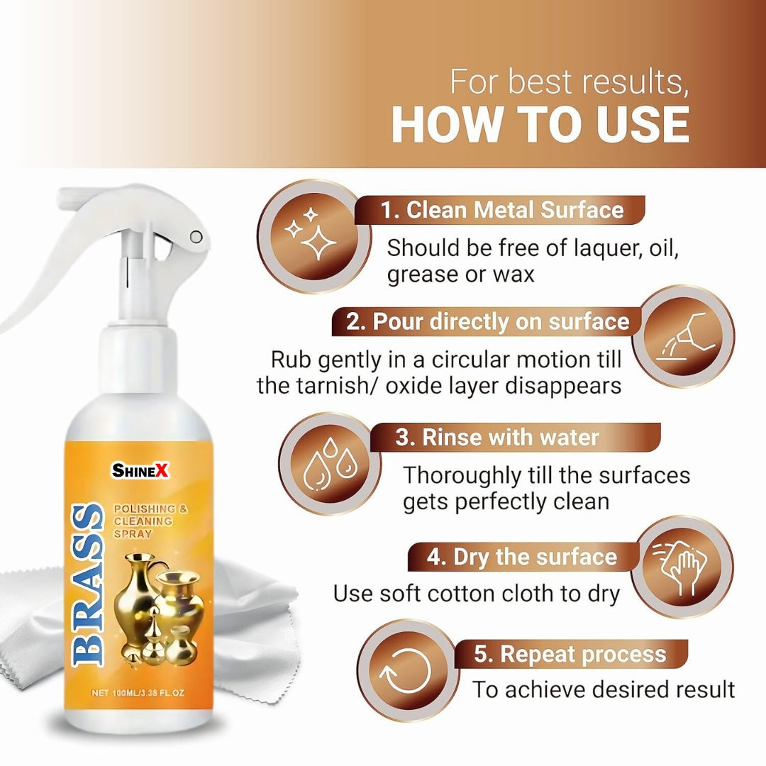 Copper/Silver Cleaning Spray - For all Metal cleaning needs (Buy 1 Get 1 Free)