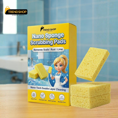 Nano Sponge Scrubbing Pads – Removes Stains, Dirt & Grease Instantly
