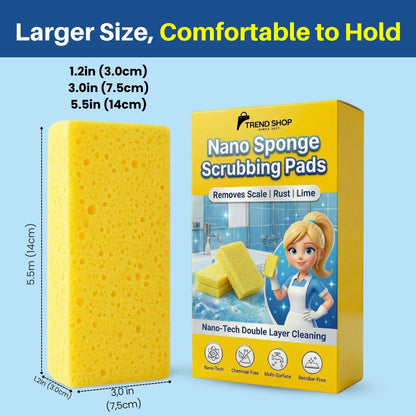 Nano Sponge Scrubbing Pads – Removes Stains, Dirt & Grease Instantly