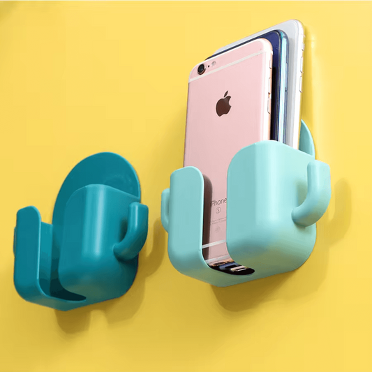 Multi-Functional Wall-Mounted Holder with Side Hooks - Drill free solution for home