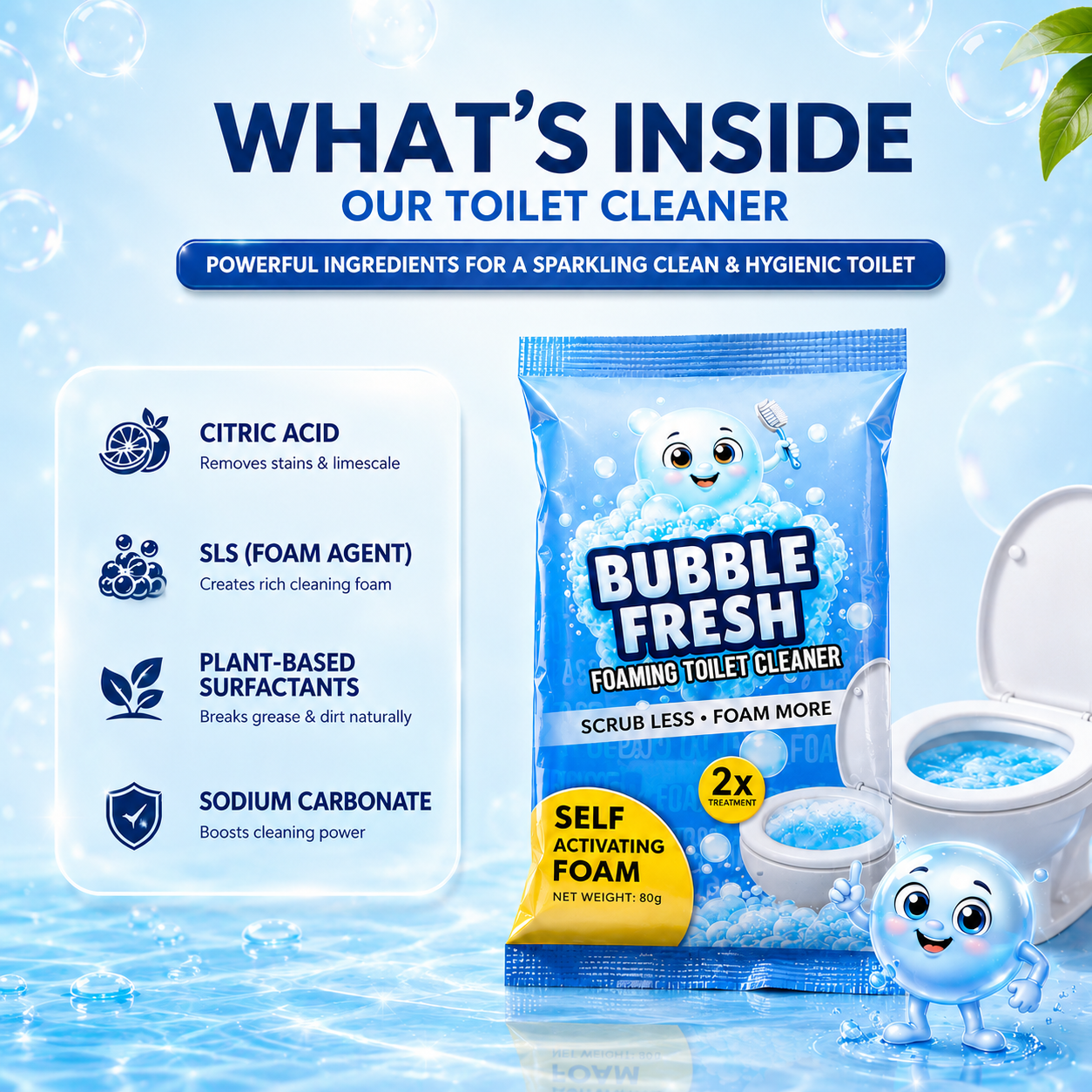 Niramo Bubble Fresh Toilet Cleaner