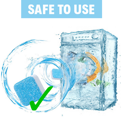 Washing Machine Cleaner Tablets | Blue Tablet - (BUY 6  Get 6 free)