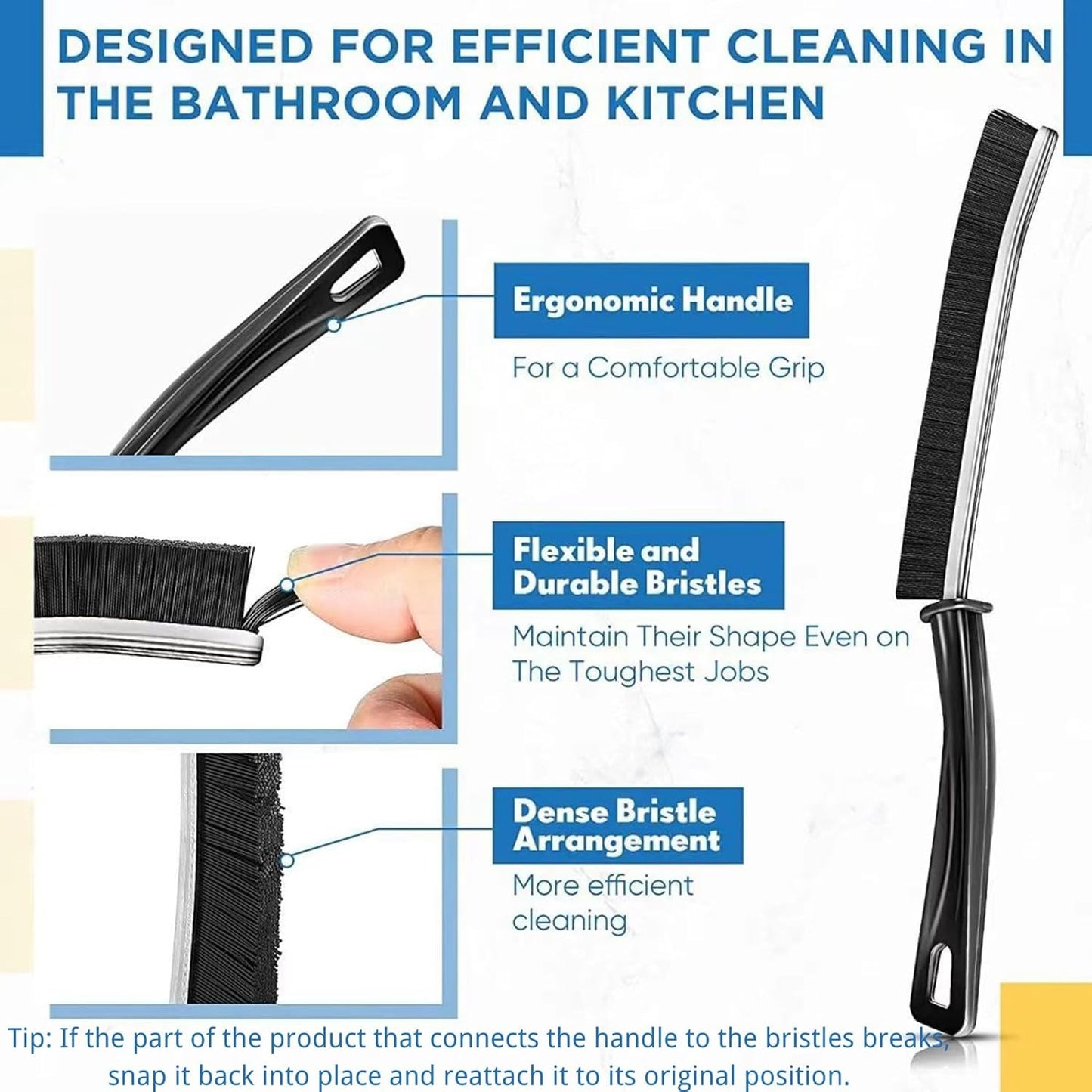 Home Cleaning Brush - Hard-Bristled Cleaning Brush