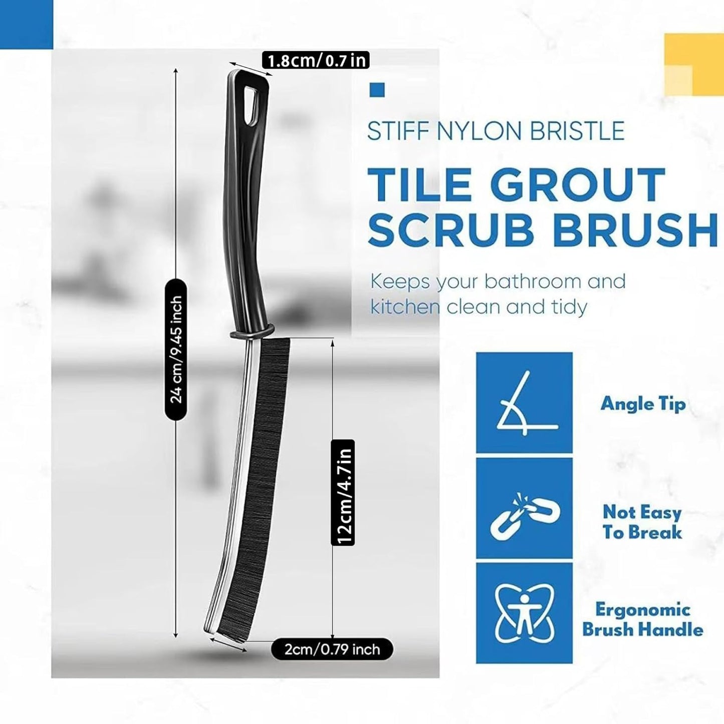 Home Cleaning Brush - Hard-Bristled Cleaning Brush