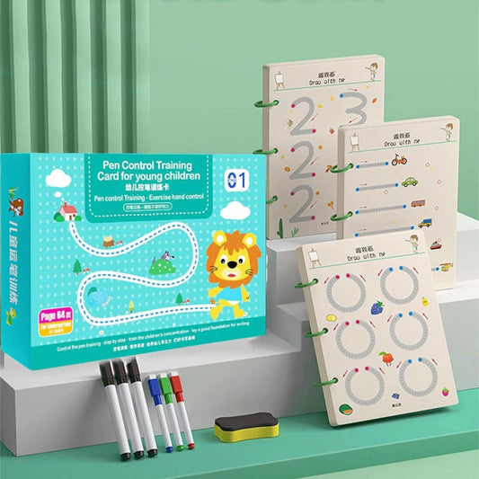 ABC & 123 Trace Practice Book - Magic Tracing Workbook