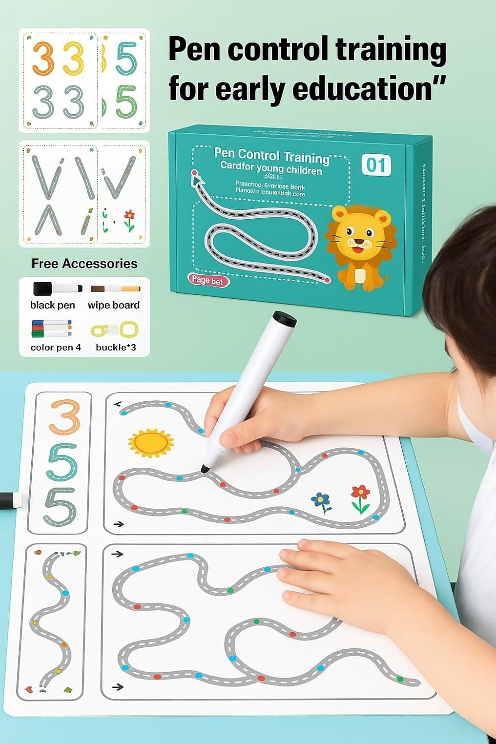 ABC & 123 Trace Practice Book - Magic Tracing Workbook