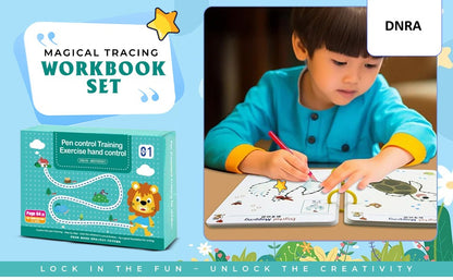 ABC & 123 Trace Practice Book - Magic Tracing Workbook